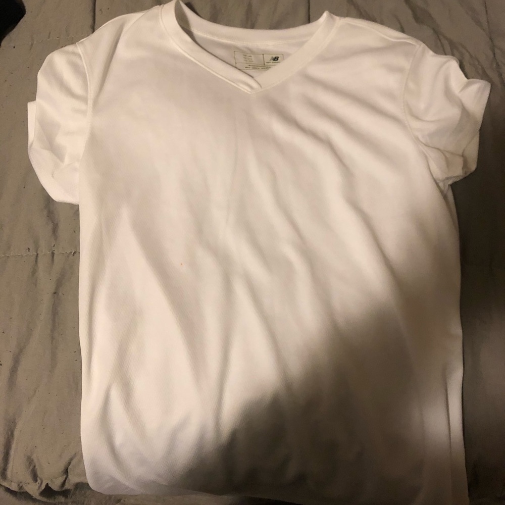 White athletic t shirt